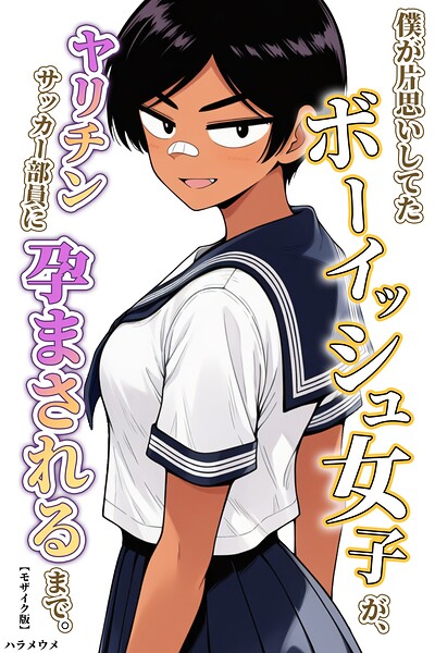 【種付けプレス中出し】　s886atrlw02746　僕が片思いしてたボーイッシュ女子が、ヤリチンサッカー部員に孕まされるまで。【モザイク版】　ハラメウメ