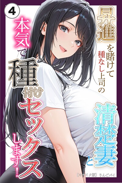 【種付けプレス中出し】　s886atrlw03258　昇進を賭けて種なし上司の清楚妻と本気で種付けセックスします！（4）（単話）【モザイク版】　りんごパイ